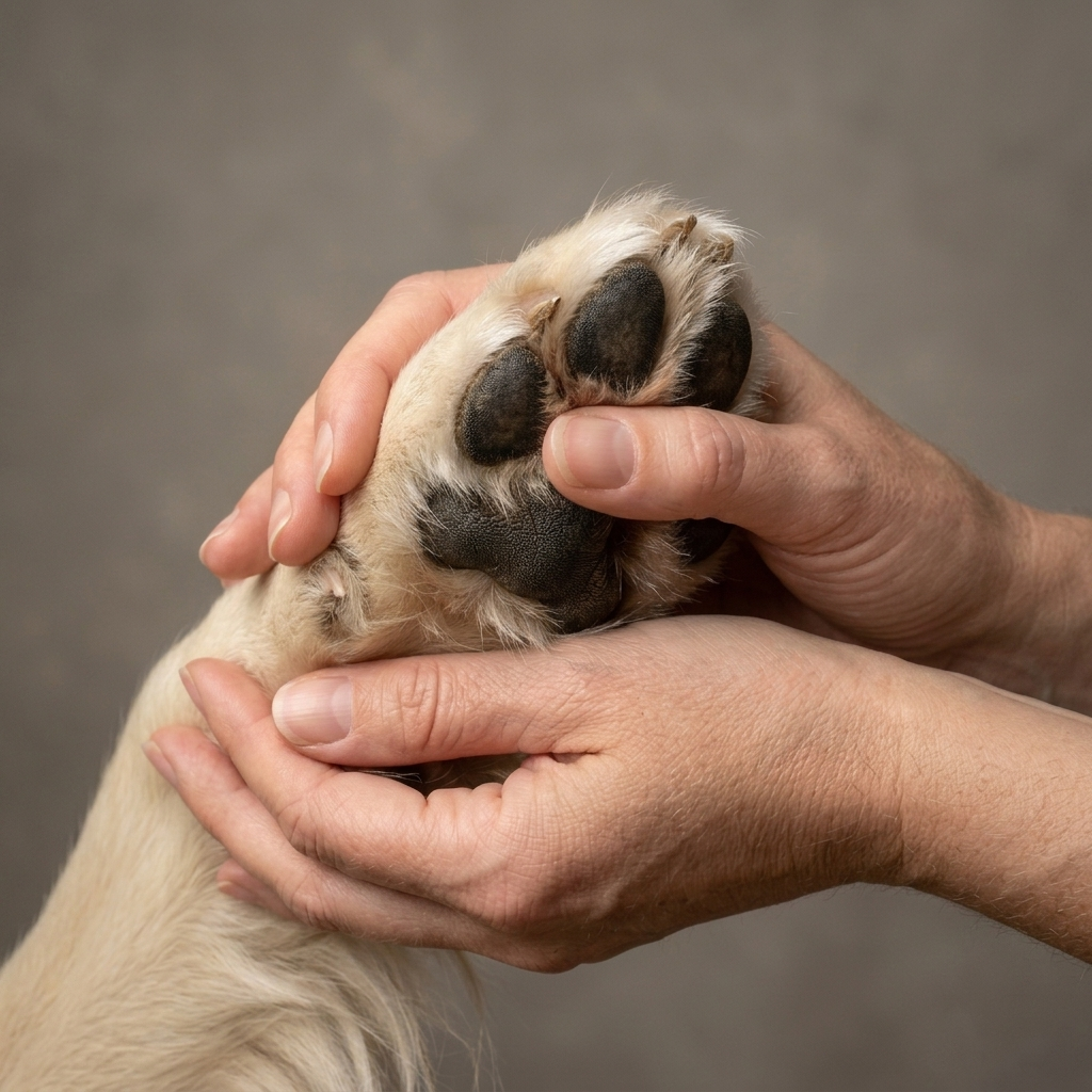 Bálsamo para cuidado de patitas de perro
